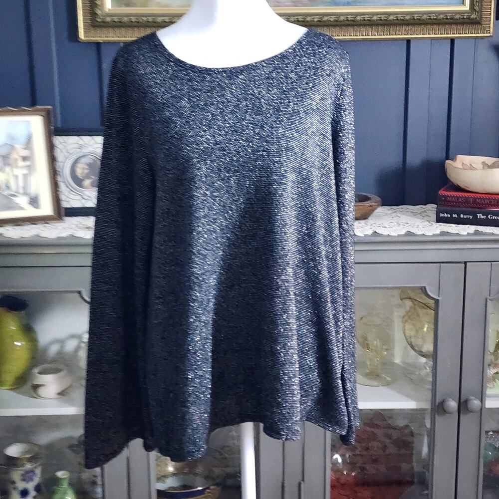 Abercrombie & Fitch Black Sparkle Wrap Back Top Size L
